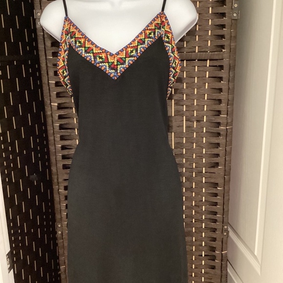 Tassel Detailed V-Neck Knee Length Dress ( Size- XXL) - Picture 1 of 10